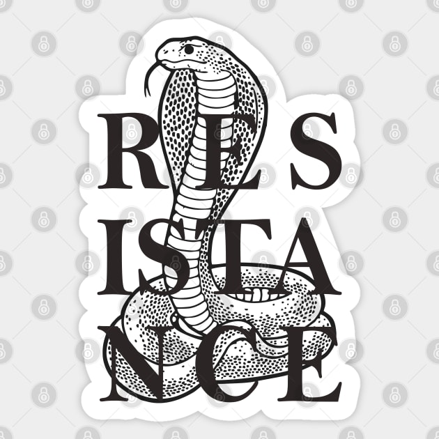 resistance cobra Sticker by killzilla